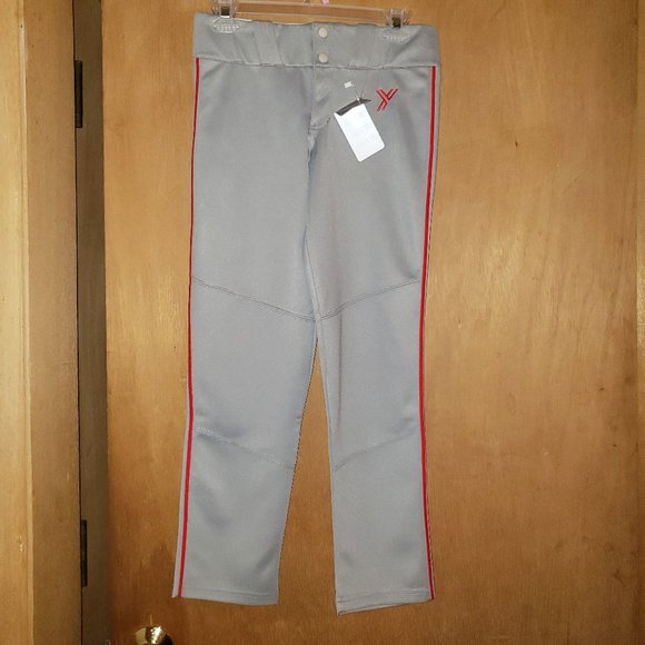 Youper Youth Unisex Elite Belted Softball Pant Gray  Youth/Medium - Picture 2 of 12